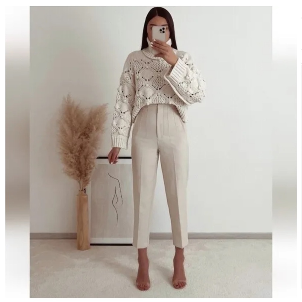Zara High  Waisted trousers pants
